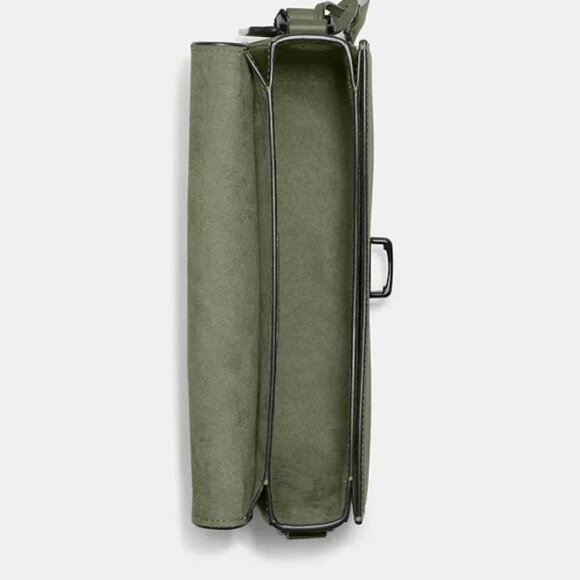 NWT Authentic COACH retail glovetanned Studio shoulder bag military gree olive - Picture 9 of 13